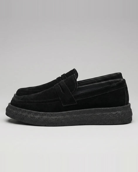 Men's Slip-On Loafers - Synthetic Upper, Rubber Outsole, Brown & Black | Valedrian — view 12