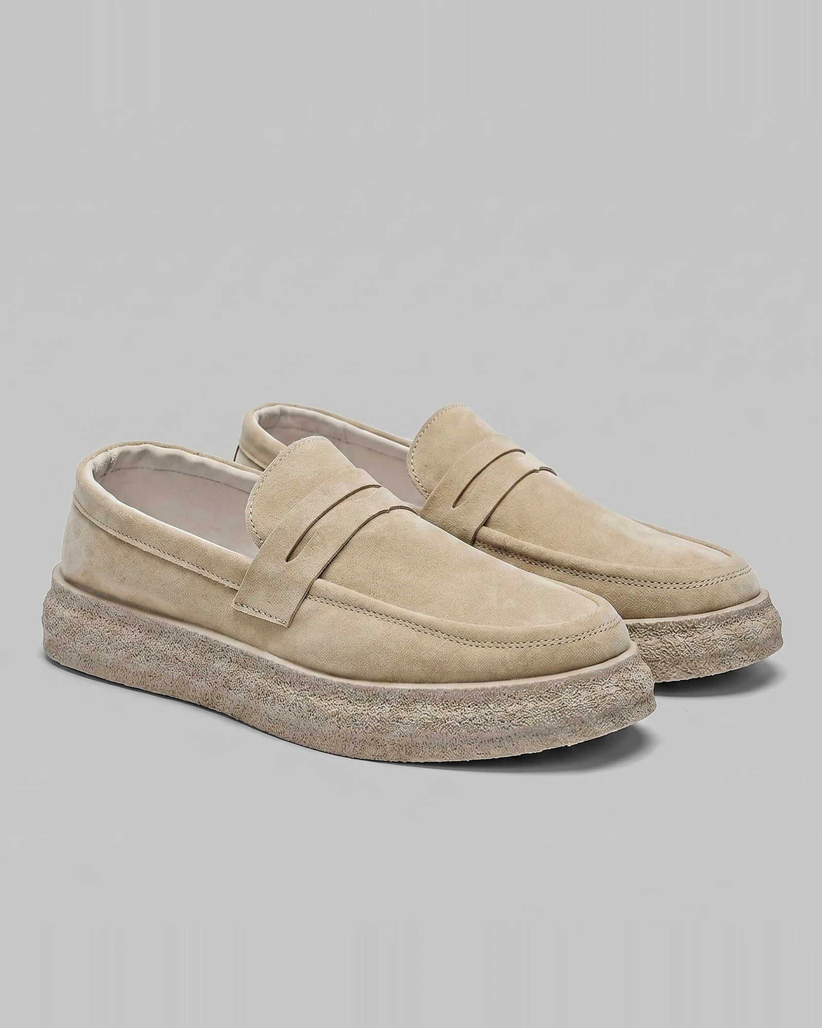 Men's Slip-On Loafers - Synthetic Upper, Rubber Outsole, Brown & Black | Valedrian — view 6