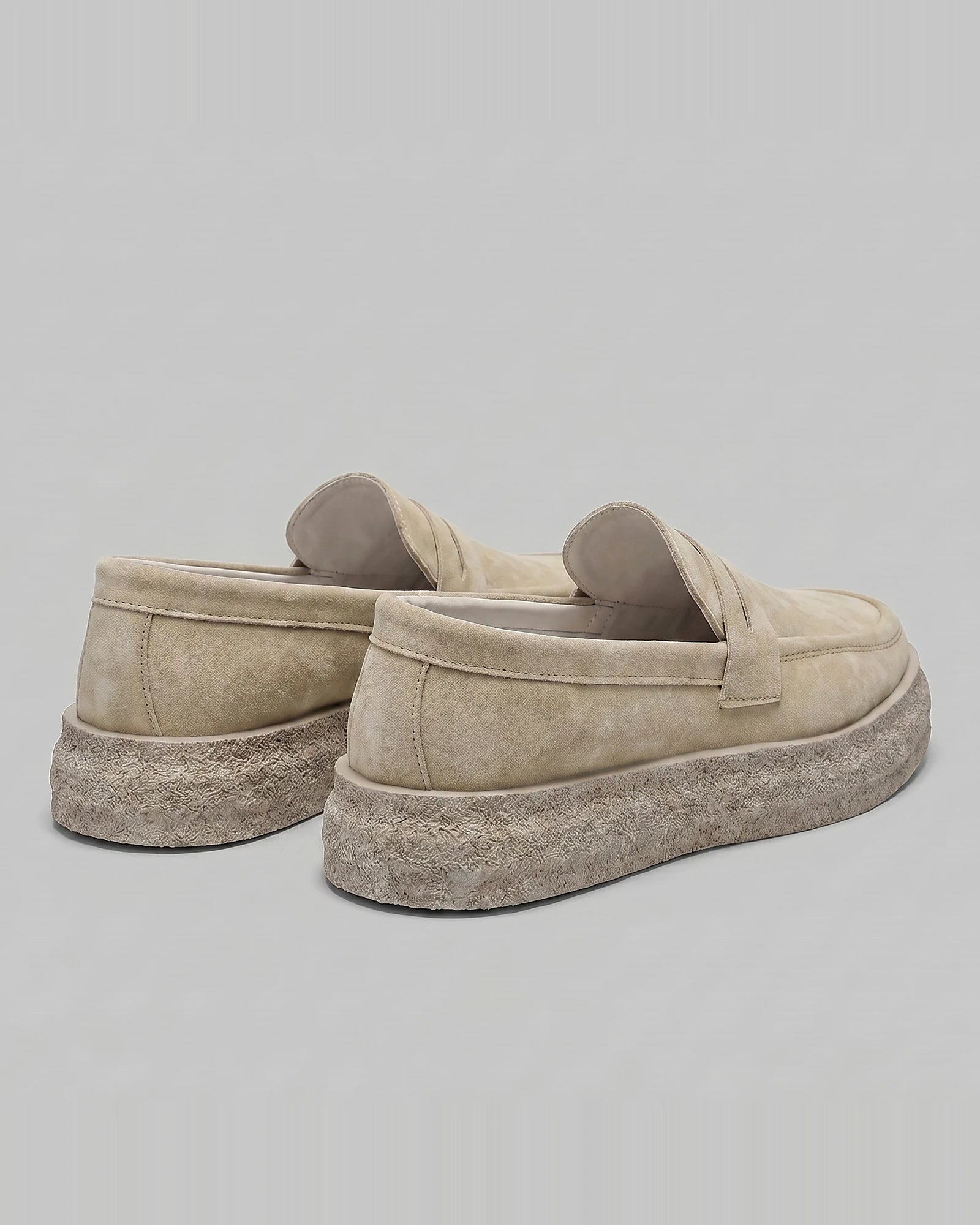 Men's Slip-On Loafers - Synthetic Upper, Rubber Outsole, Brown & Black | Valedrian — view 9