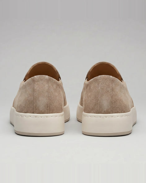 Men's Slip-On Shoes Beige Thick White Sole, Sizes 5–10.5 - Valedrian — view 4
