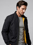 Men's Smart Casual Bomber Jacket Black Slim Fit XS–4XL - Valedrian