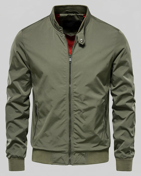 Men's Smart Casual Bomber Jacket Black Slim Fit XS–4XL - Valedrian — view 7