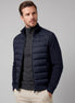 Men's Smart Casual Down Jacket with Knit Sleeves, Navy or Brown – Valedrian