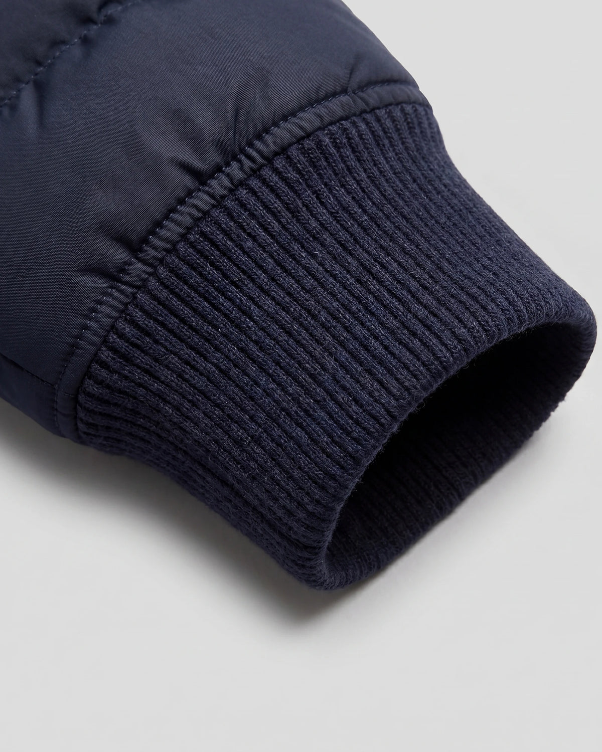 Men's Smart Casual Down Jacket with Knit Sleeves, Navy or Brown – Valedrian — view 5