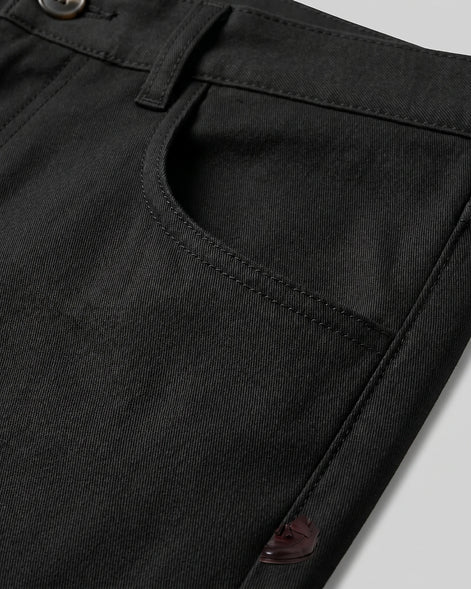 Men's Straight Leg Chino Trousers Cotton Blend, Blue or Black – Valedrian — view 11