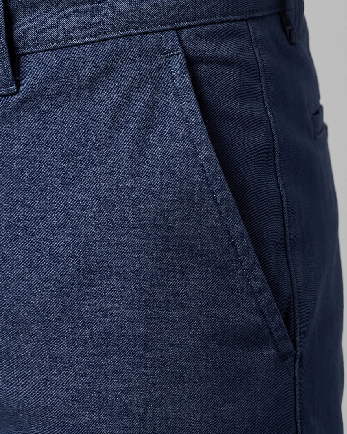 Men's Straight Leg Chino Trousers Cotton Blend, Blue or Black – Valedrian — view 3