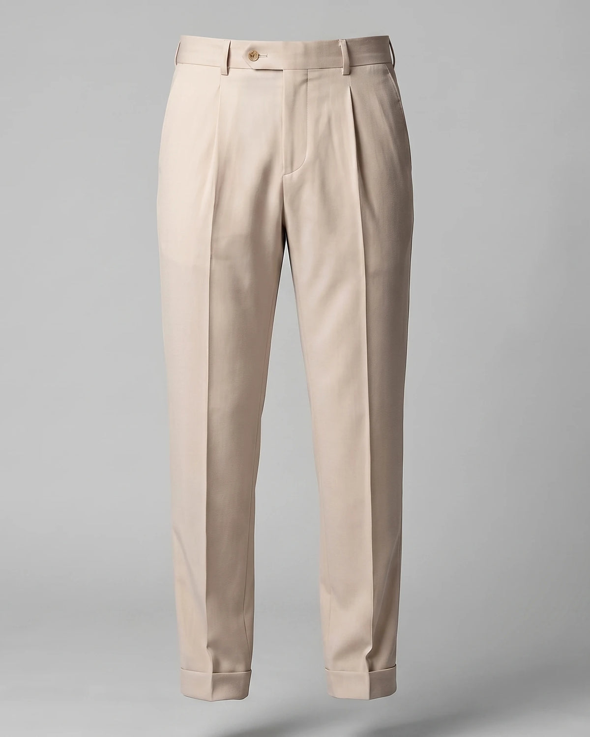 Men's Straight Leg High Waist Trousers - Khaki & Black, Sizes 29–36 | Valedrian — view 10
