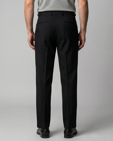 Men's Straight Leg High Waist Trousers - Khaki & Black, Sizes 29–36 | Valedrian — view 18