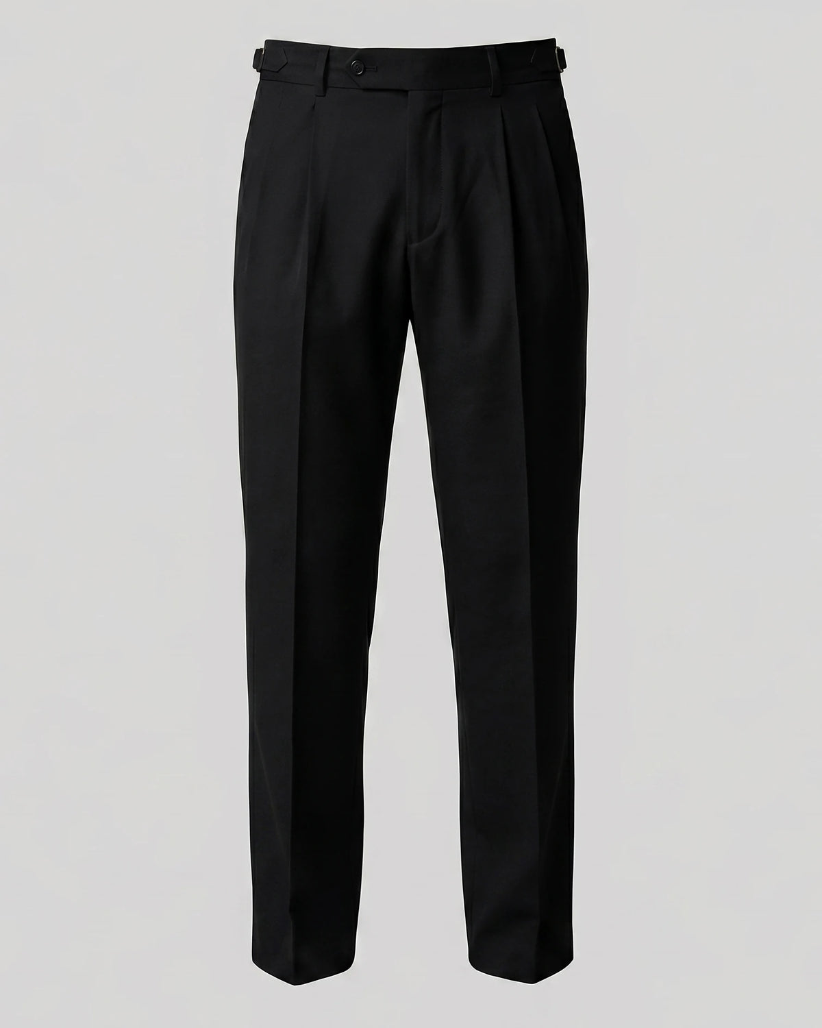 Men's Straight Leg High Waist Trousers - Khaki & Black, Sizes 29–36 | Valedrian — view 20