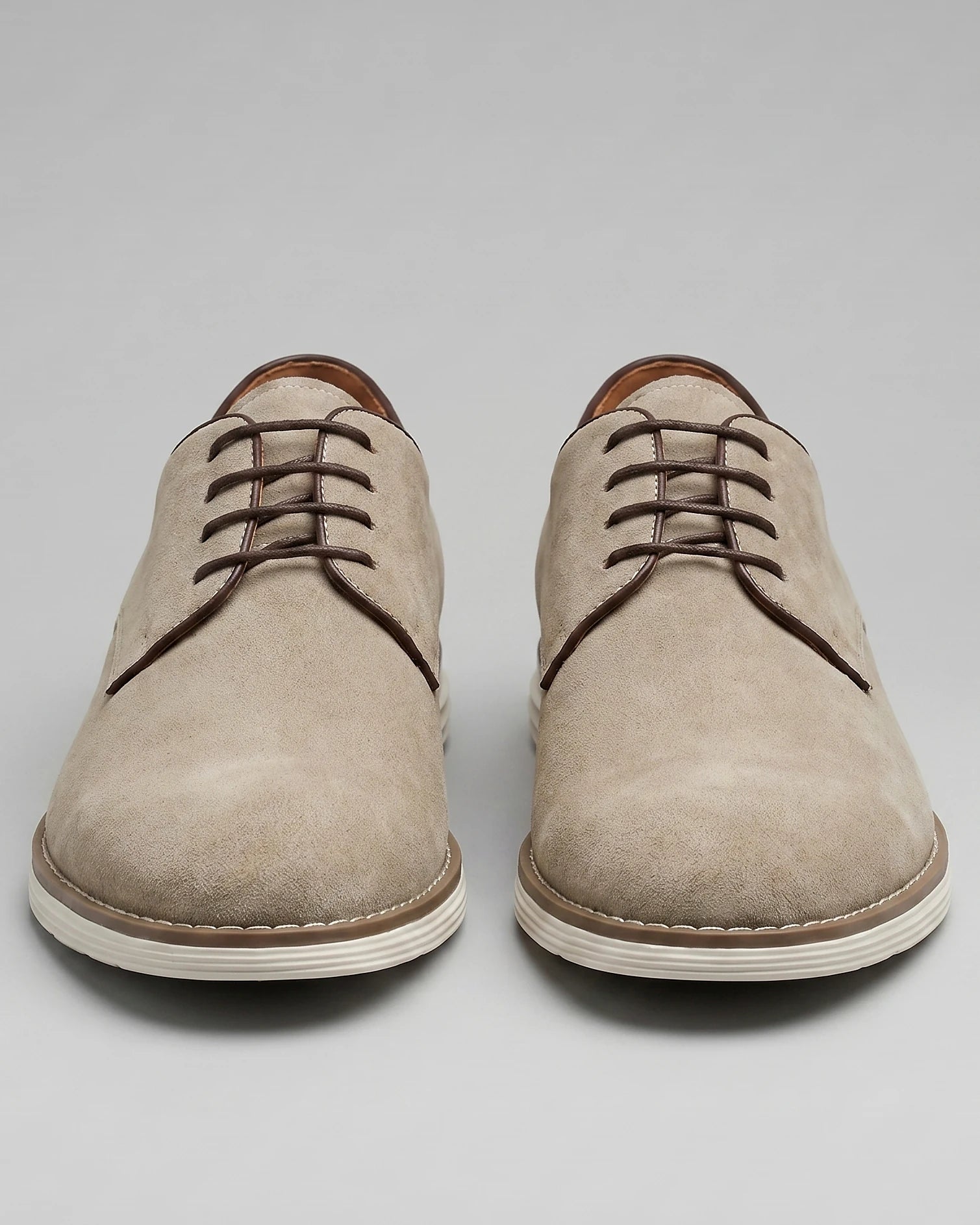 Men's Suede Derby Shoes Brown Lace-Up Cupsole - Valedrian — view 10