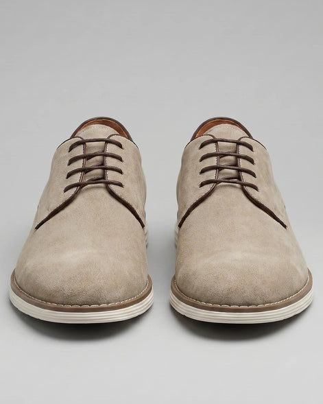 Men's Suede Derby Shoes Brown Lace-Up Cupsole - Valedrian — view 10