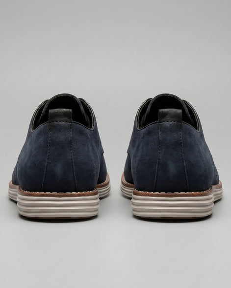 Men's Suede Derby Shoes Brown Lace-Up Cupsole - Valedrian — view 13