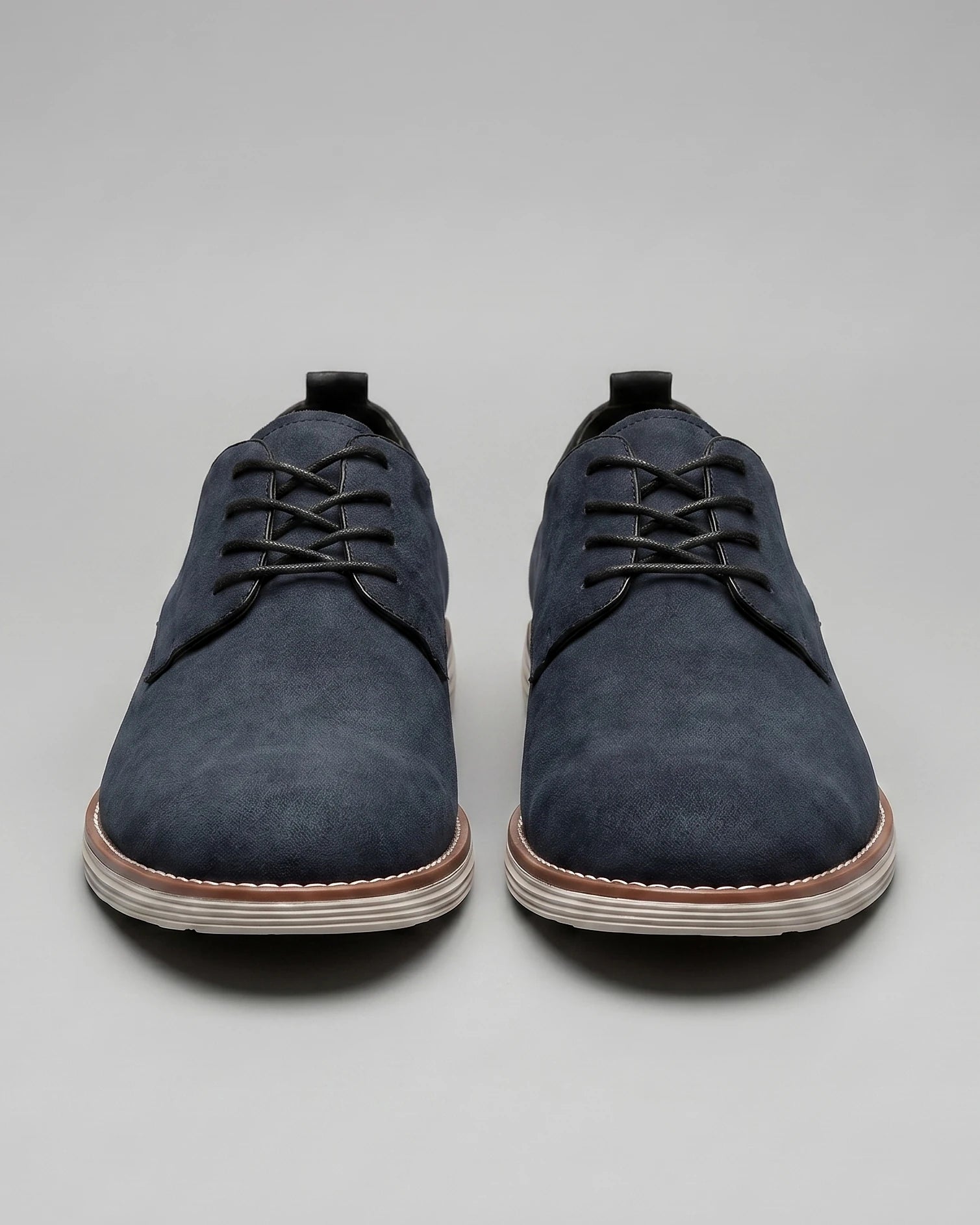 Men's Suede Derby Shoes Brown Lace-Up Cupsole - Valedrian — view 15