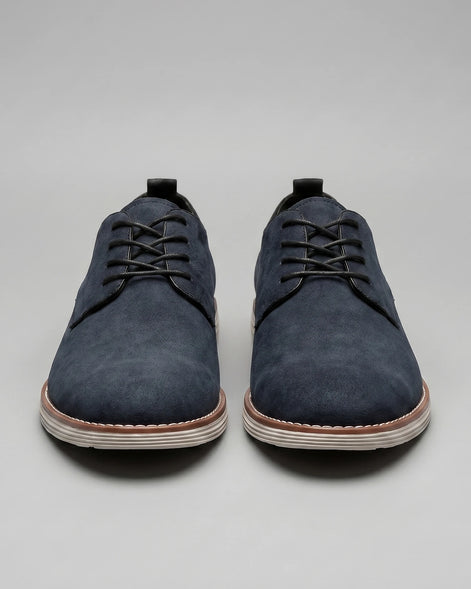 Men's Suede Derby Shoes Brown Lace-Up Cupsole - Valedrian — view 15