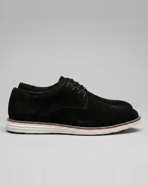 Men's Suede Derby Shoes Brown Lace-Up Cupsole - Valedrian — view 17