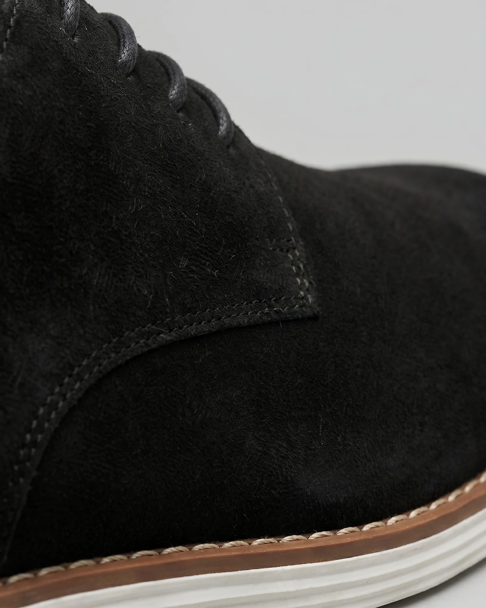 Men's Suede Derby Shoes Brown Lace-Up Cupsole - Valedrian — view 19