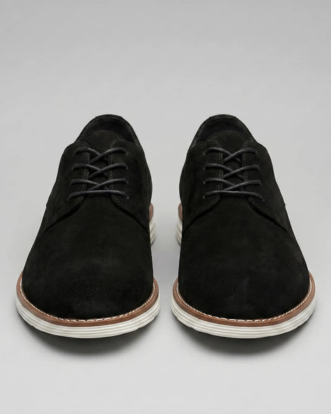 Men's Suede Derby Shoes Brown Lace-Up Cupsole - Valedrian — view 20