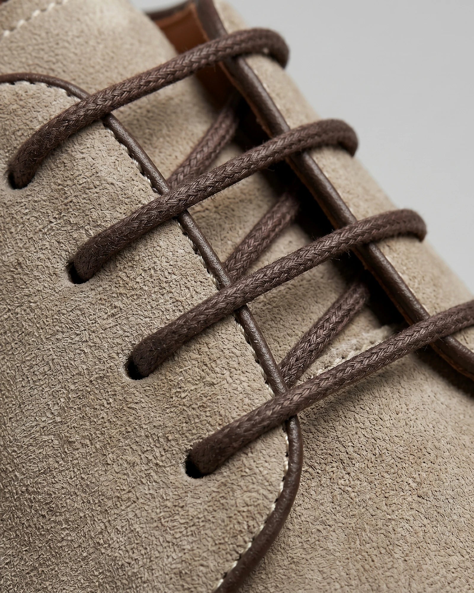 Men's Suede Derby Shoes Brown Lace-Up Cupsole - Valedrian — view 9