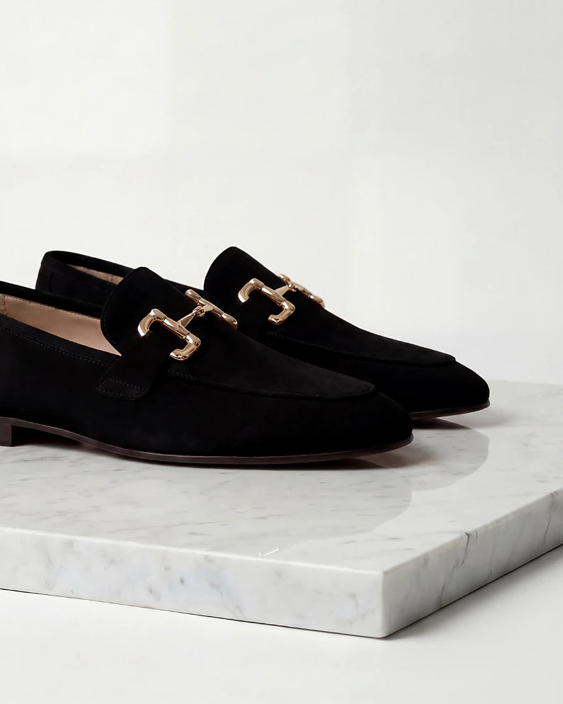 Men's Suede Horsebit Loafers Beige Almond Toe Rubber Sole - Valedrian — view 8