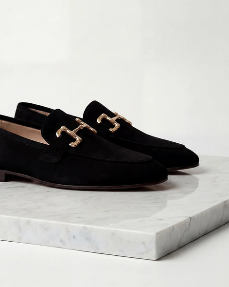 Men's Suede Horsebit Loafers Beige Almond Toe Rubber Sole - Valedrian — view 8