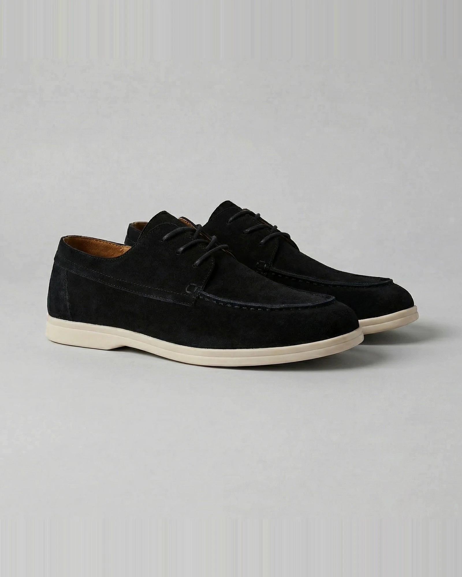 Men's Suede Lace-Up Shoes in Mocha with Lightweight Sole - Valedrian — view 11