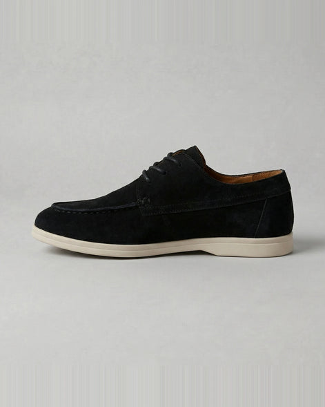 Men's Suede Lace-Up Shoes in Mocha with Lightweight Sole - Valedrian — view 12