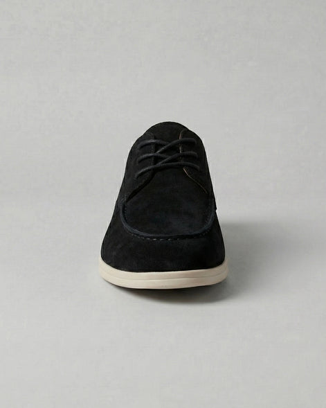 Men's Suede Lace-Up Shoes in Mocha with Lightweight Sole - Valedrian — view 15