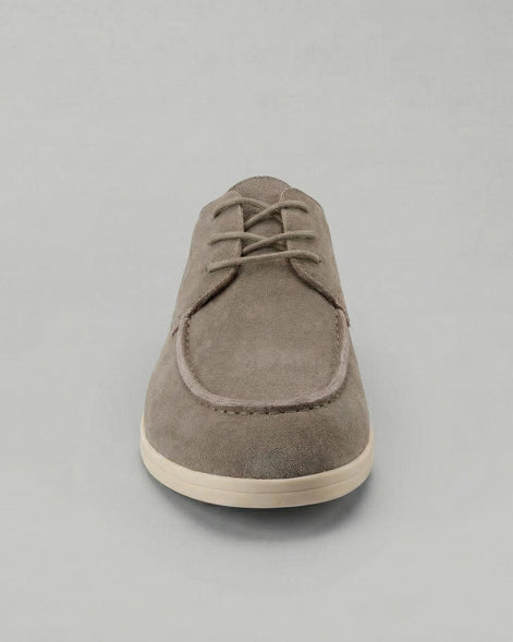 Men's Suede Lace-Up Shoes in Mocha with Lightweight Sole - Valedrian — view 5