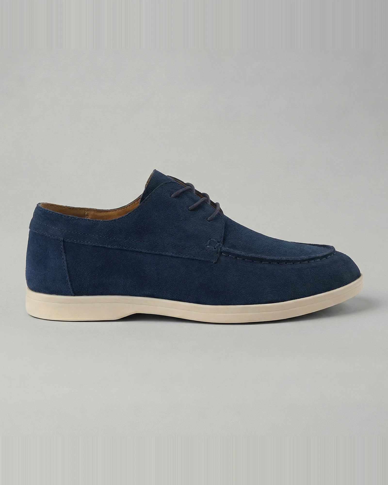 Men's Suede Lace-Up Shoes in Mocha with Lightweight Sole - Valedrian — view 7