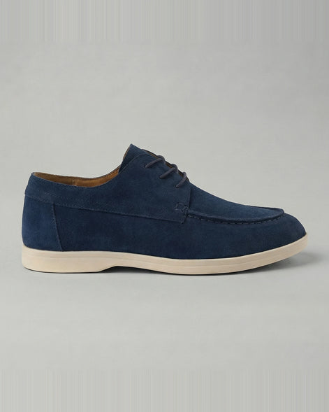 Men's Suede Lace-Up Shoes in Mocha with Lightweight Sole - Valedrian — view 7