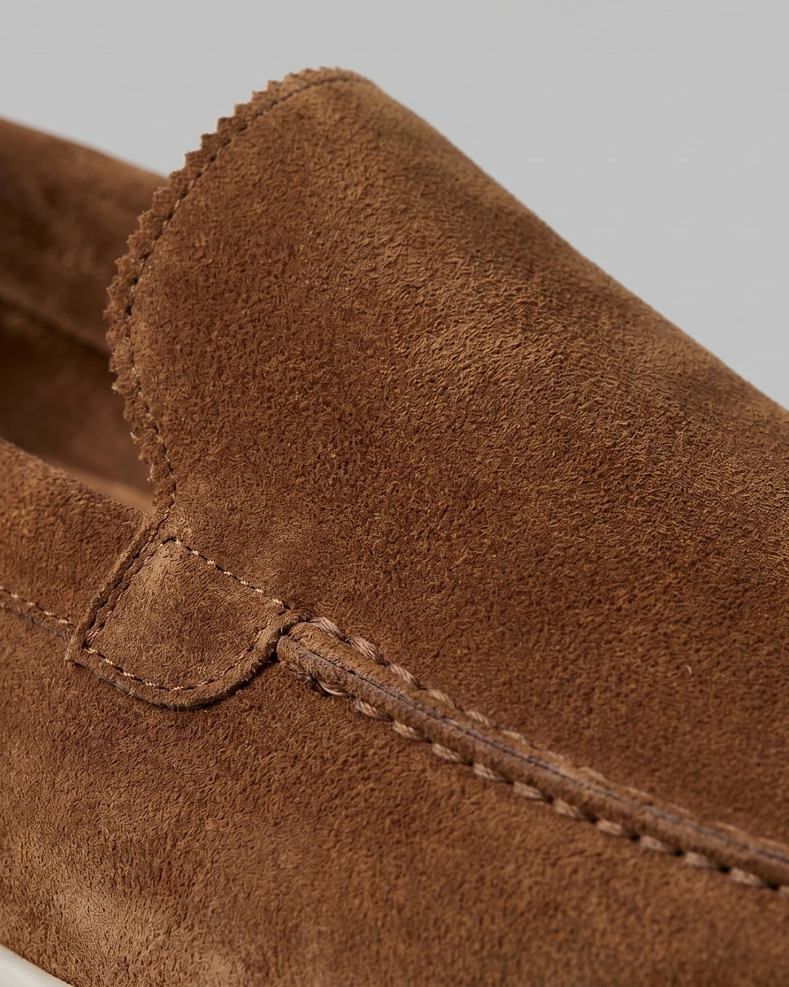 Men's Suede Loafers Light Beige Slip-On Shoes - Valedrian — view 16