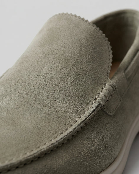 Men's Suede Loafers Light Beige Slip-On Shoes - Valedrian — view 8