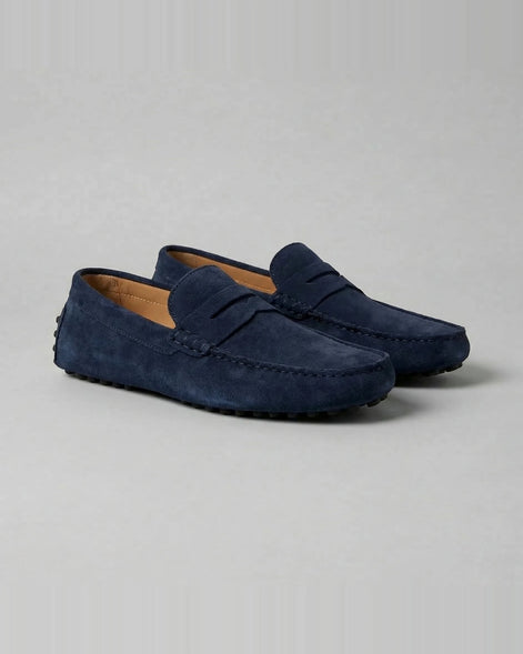 Men's Suede Penny Loafers Brown Rubber Sole Sizes 5–9.5 – Valedrian — view 13