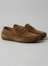 Men's Suede Penny Loafers Brown Rubber Sole Sizes 5–9.5 – Valedrian