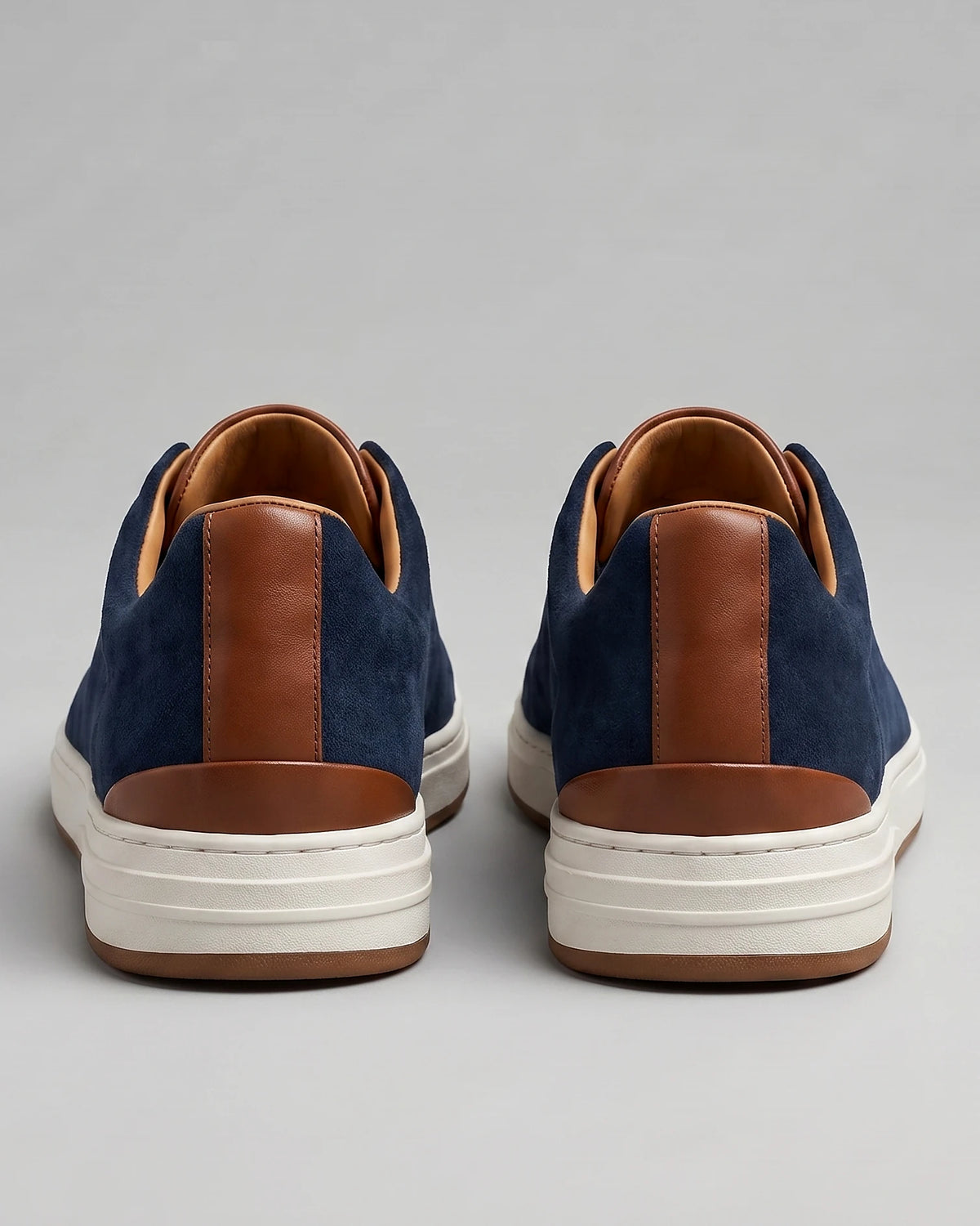 Men's Suede Slip-On Shoes Black & Khaki Cushioned Insole Rubber Sole - Valedrian — view 13
