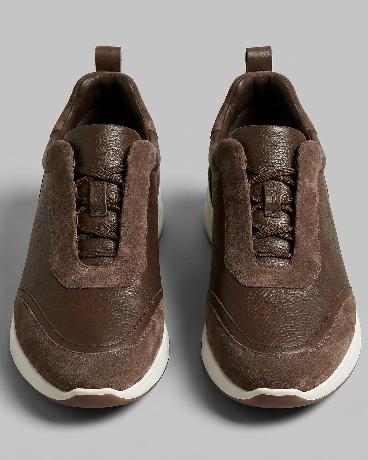 Men's Suede Slip-On Sneakers Leather and Suede Brown Sizes 6–11 – Valedrian — view 3