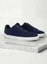 Men's Suede Sneakers Navy Blue Sizes 5–9.5 Loop Lacing - Valedrian