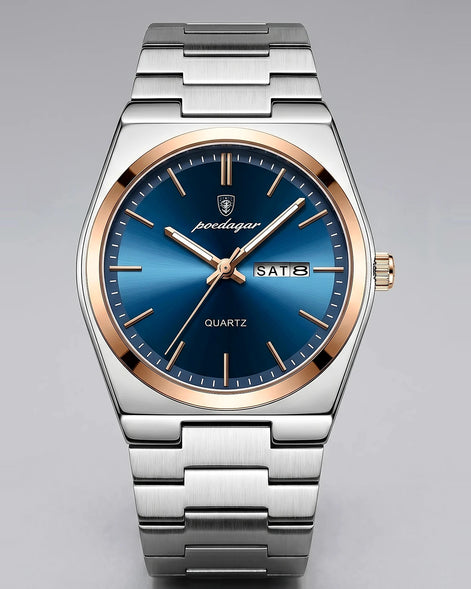 Men's Sunburst Emerald Dial Steel Bracelet Watch Day-Date – Valedrian