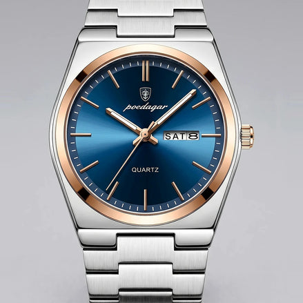 Men's Sunburst Emerald Dial Steel Bracelet Watch Day-Date – Valedrian