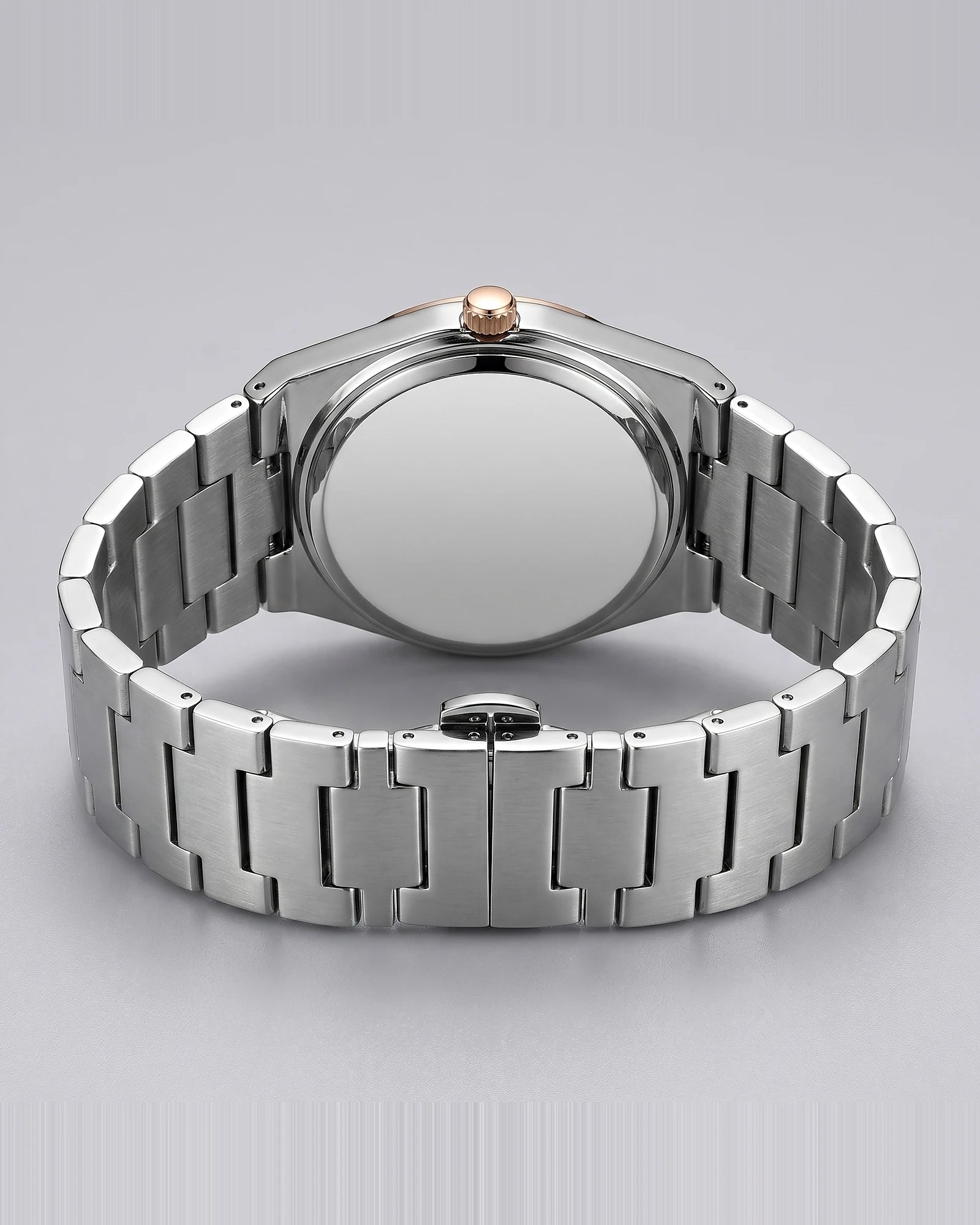 Men's Sunburst Emerald Dial Steel Bracelet Watch Day-Date – Valedrian — view 3