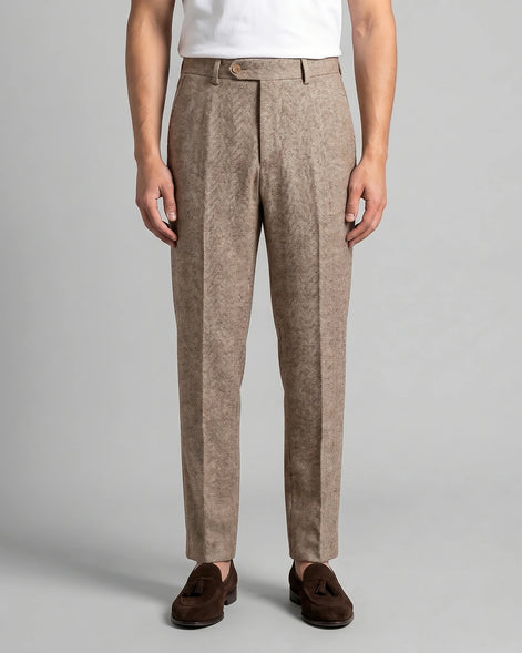 Men's Tailored Ankle-Length Trousers Beige Brown S–4XL - Valedrian — view 11