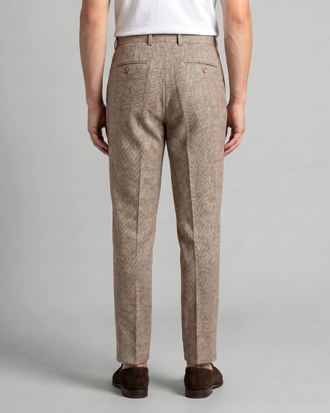 Men's Tailored Ankle-Length Trousers Beige Brown S–4XL - Valedrian — view 13