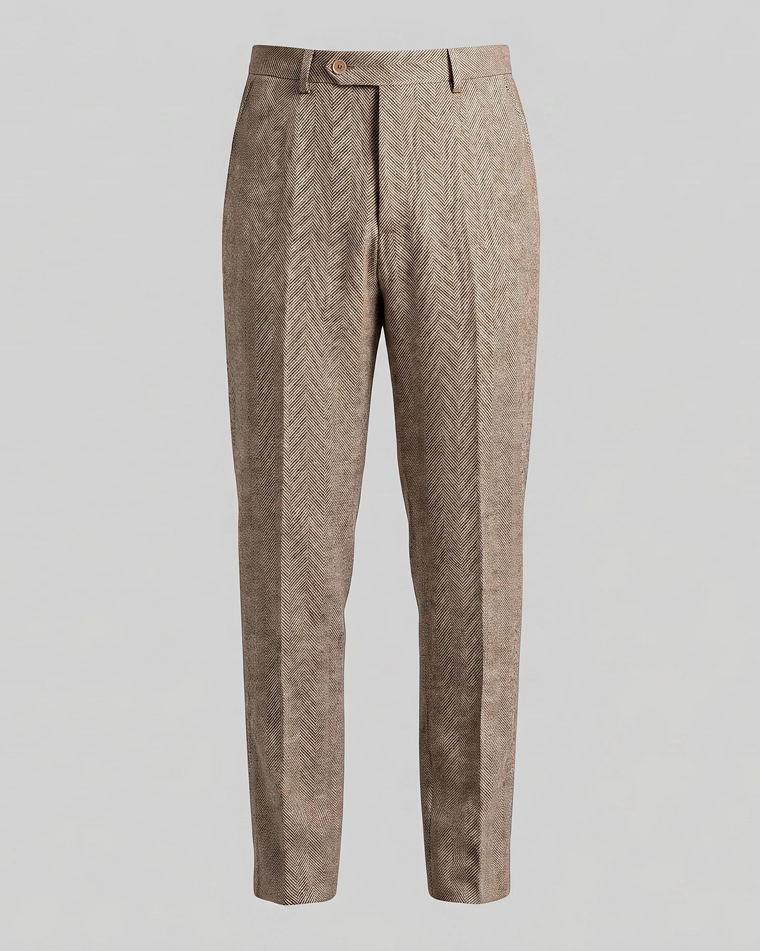 Men's Tailored Ankle-Length Trousers Beige Brown S–4XL - Valedrian — view 15