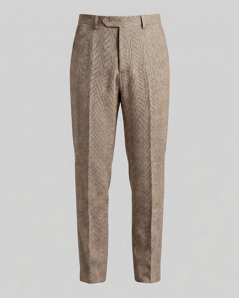 Men's Tailored Ankle-Length Trousers Beige Brown S–4XL - Valedrian — view 15