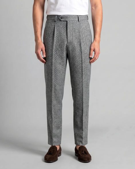 Men's Tailored Ankle-Length Trousers Beige Brown S–4XL - Valedrian — view 6