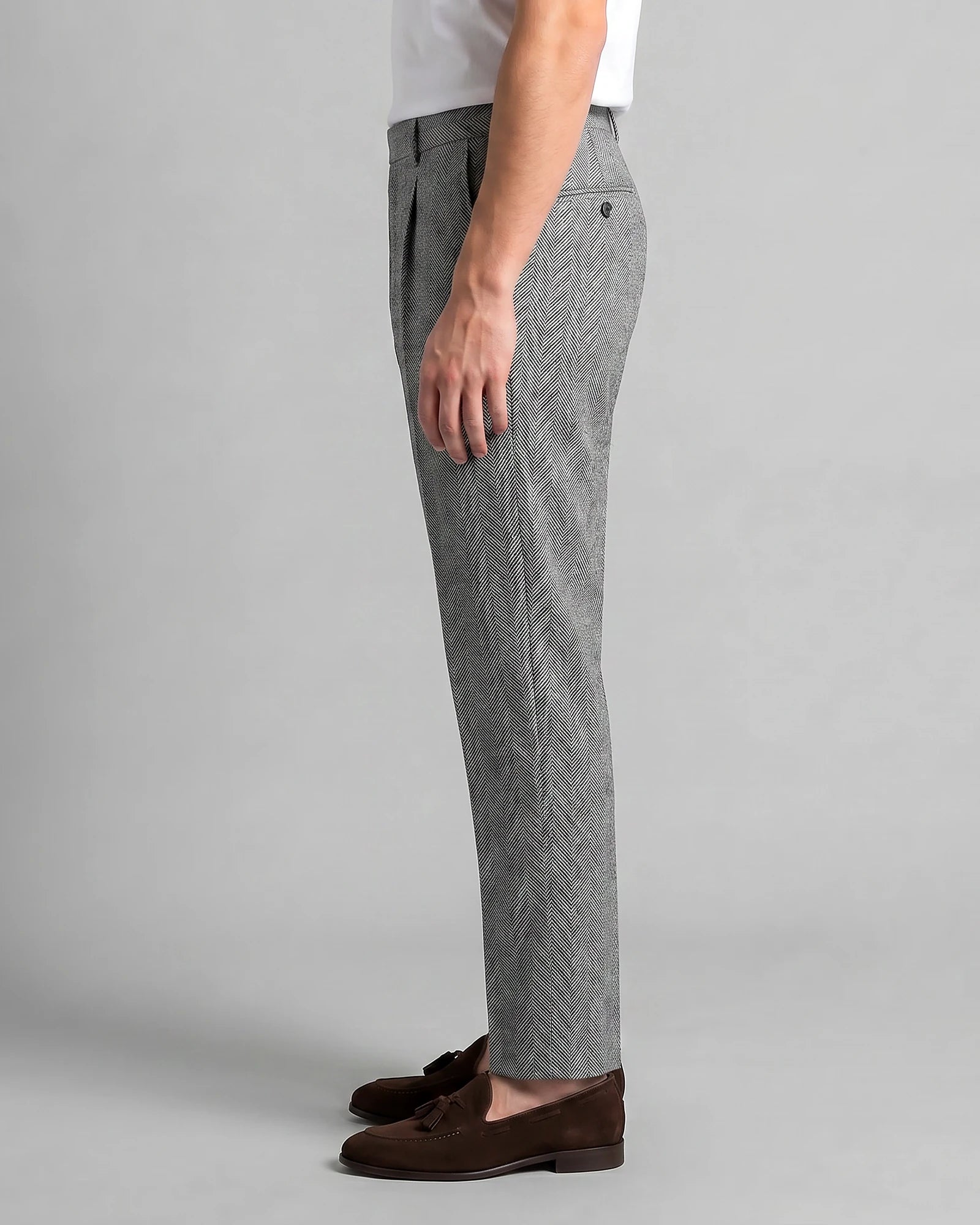 Men's Tailored Ankle-Length Trousers Beige Brown S–4XL - Valedrian — view 7