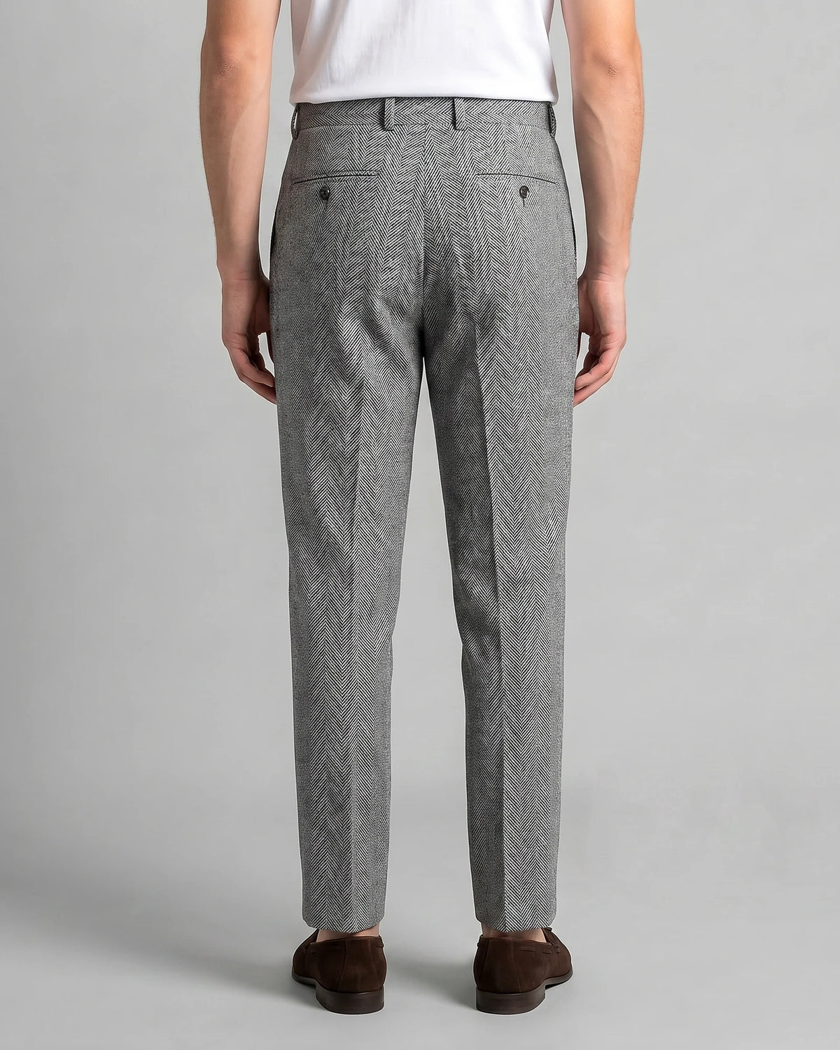 Men's Tailored Ankle-Length Trousers Beige Brown S–4XL - Valedrian — view 8