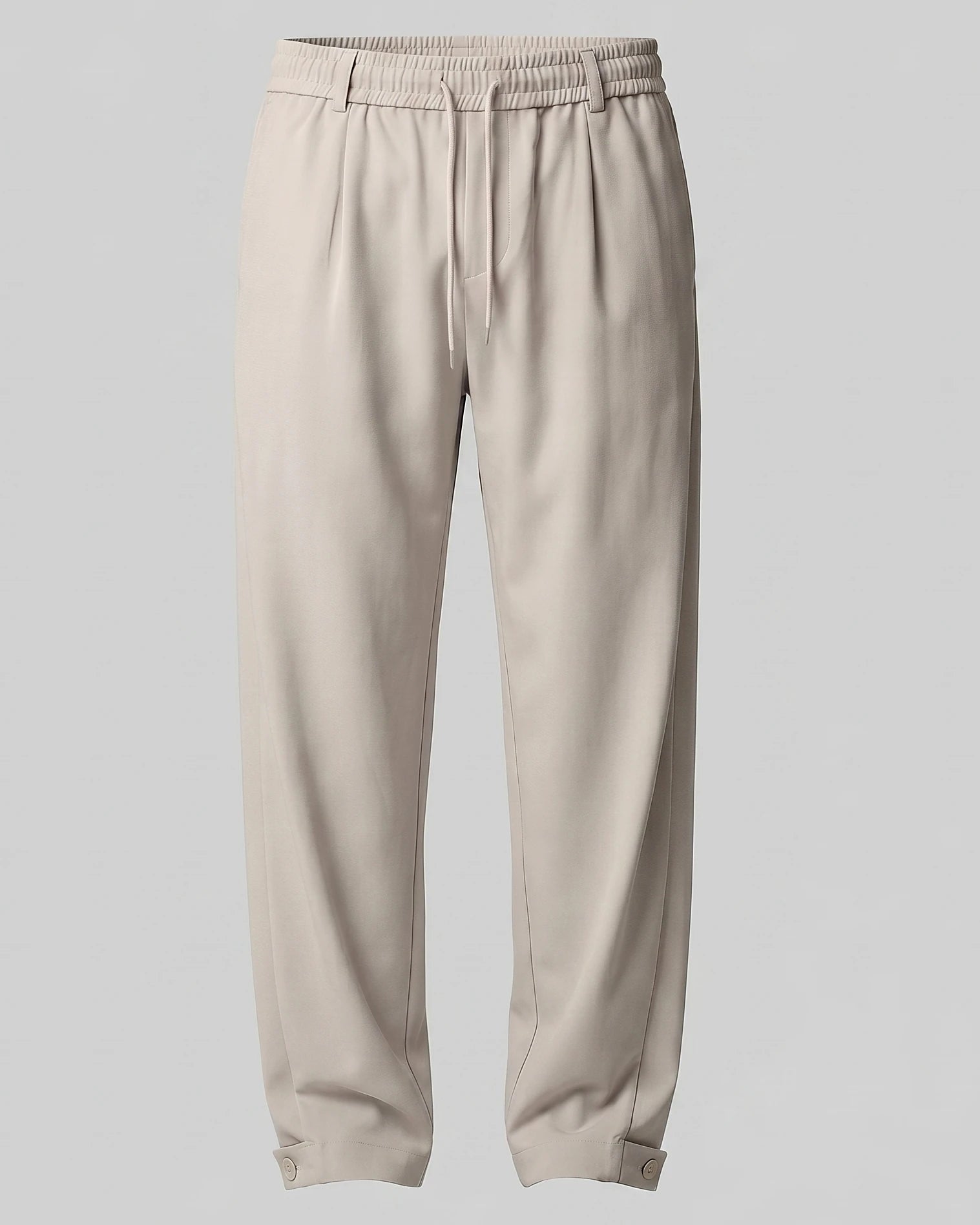 Men's Tapered Trousers Drawstring Waist Buttoned Cuffs – Valedrian — view 10