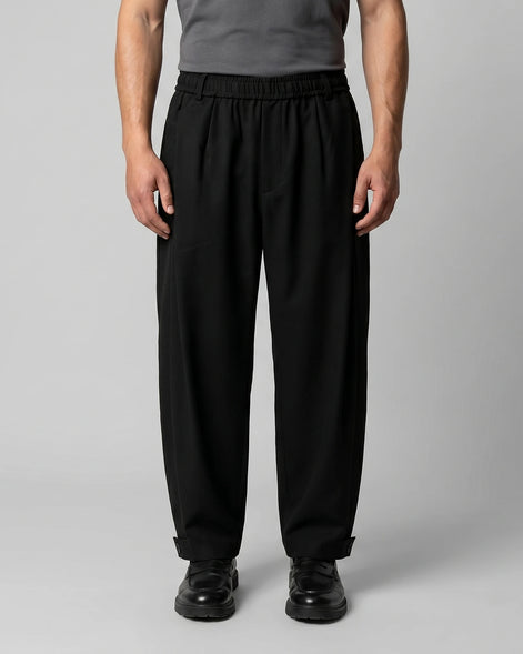 Men's Tapered Trousers Drawstring Waist Buttoned Cuffs – Valedrian — view 11