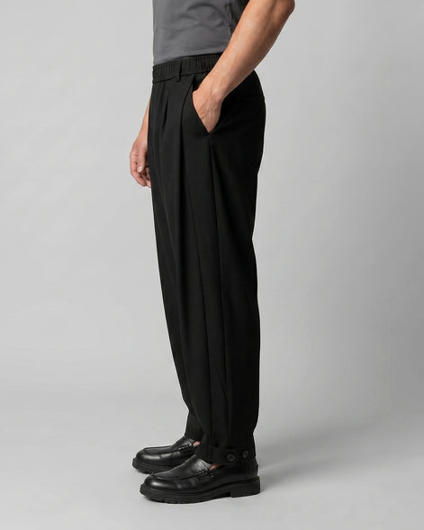 Men's Tapered Trousers Drawstring Waist Buttoned Cuffs – Valedrian — view 12